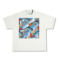 Pistachio dolphin and crab seamless pattern Urban Heavy Tee - BundleAndBundleShop