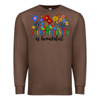 Chestnut neurodiversity is beautiful Premium Sweatshirt - Artiststas