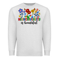 Oatmeal Heather neurodiversity is beautiful Premium Sweatshirt - Artiststas