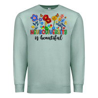Seafoam neurodiversity is beautiful Premium Sweatshirt - Artiststas