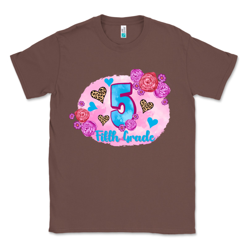 Back To School Flowers Fifth Grade 3200x2400 Classic Tee by AdoDesignShop | Teevron