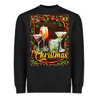 Black cocktail set for Christmas Heavyweight Sweatshirt - AdoDesignShop