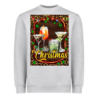 Heather Grey cocktail set for Christmas Heavyweight Sweatshirt - AdoDesignShop