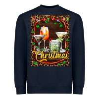 Navy cocktail set for Christmas Heavyweight Sweatshirt - AdoDesignShop