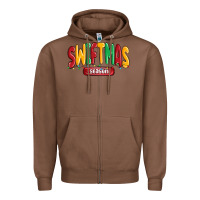 Chestnut swiftmas season Zipper Hoodie - MaliasSmallBusiness