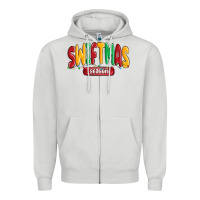 Dove Grey swiftmas season Zipper Hoodie - MaliasSmallBusiness