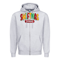 Heather Grey swiftmas season Zipper Hoodie - MaliasSmallBusiness