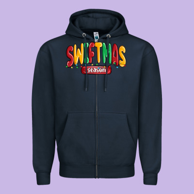 Swiftmas Season Zipper Hoodie Designed By Maliassmallbusiness