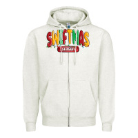 Oatmeal Heather swiftmas season Zipper Hoodie - MaliasSmallBusiness