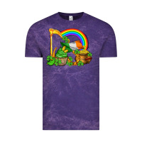 Cloud Purple st patricks day  rainbow shamrocks Vintage Tee - AdoDesignShop