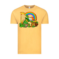 St Patricks Day  Rainbow Shamrocks Vintage Tee | Teevron
