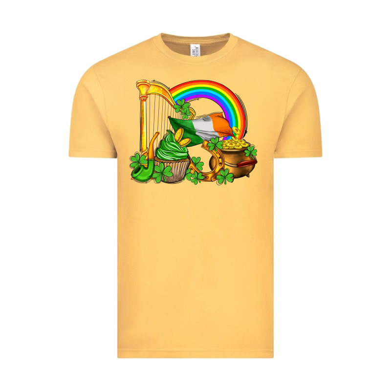 St Patricks Day  Rainbow Shamrocks Vintage Tee by AdoDesignShop | Teevron