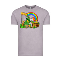 Vintage Zinc st patricks day  rainbow shamrocks Vintage Tee - AdoDesignShop