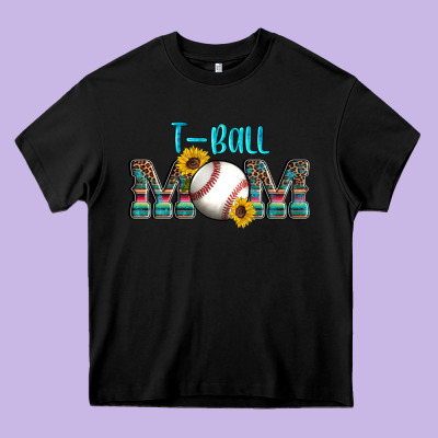 Sport T Ball Mom Heavy Core Tee Designed By Artiststas