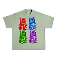 Oil Green jellybear Urban Heavy Tee - AdoDesignShop