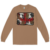 Toasted Coconut Christmas red plaid background Long Sleeve Tee - BarkalooDesign