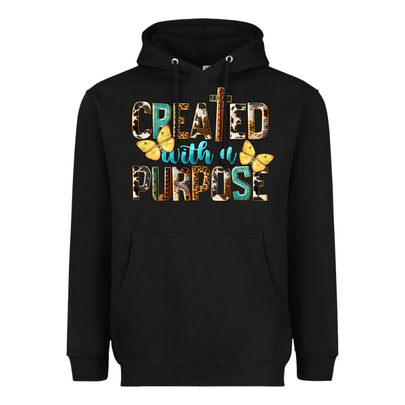 Created With A Purpose Heavyweight Hoodie by LillyAllenDesigns | Teevron