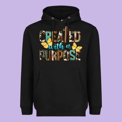 Created With A Purpose Heavyweight Hoodie Designed By Lillyallendesigns