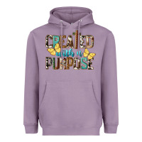 Lavender Created With A Purpose Heavyweight Hoodie - LillyAllenDesigns