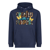 Navy Created With A Purpose Heavyweight Hoodie - LillyAllenDesigns