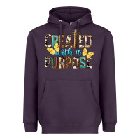 Plum Created With A Purpose Heavyweight Hoodie - LillyAllenDesigns