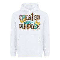 White Created With A Purpose Heavyweight Hoodie - LillyAllenDesigns