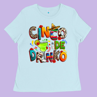 Ladies Tee Cinco de drinko