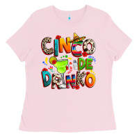 Bubblegum Pink Cinco de drinko Ladies Tee - RanaPortraitStore