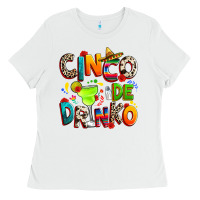 White Cinco de drinko Ladies Tee - RanaPortraitStore