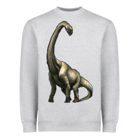 Heather Grey brachiosaurus Heavyweight Sweatshirt - Artiststas