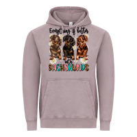 Vintage Zinc everything is better with dachshunds Vintage Hoodie - JahusDesignShop