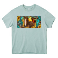 Arona horse and desert with sunflowers gemstone Heavy Core Tee - RanaPortraitStore