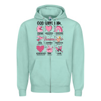 Seafoam funny valentines Zipper Hoodie - MaliasSmallBusiness