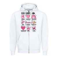 White funny valentines Zipper Hoodie - MaliasSmallBusiness