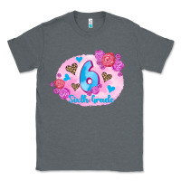 Charcoal Heather back to school flowers sixth grade 3200x2400 Classic Tee - AdoDesignShop