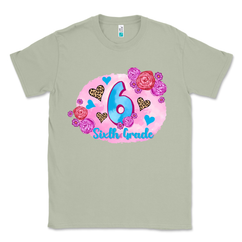 Back To School Flowers Sixth Grade 3200x2400 Classic Tee by AdoDesignShop | Teevron
