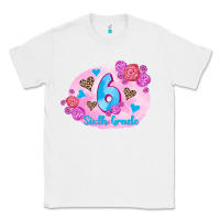 White back to school flowers sixth grade 3200x2400 Classic Tee - AdoDesignShop
