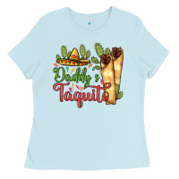 Baby Blue Daddy's taquito Ladies Tee - RanaPortraitStore