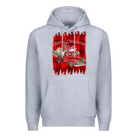 Heather Grey Merry Christmas Y'all Truck Premium Hoodie - Bettercallsaul