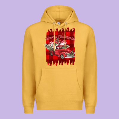 Merry Christmas Y'all Truck Premium Hoodie Designed By Bettercallsaul
