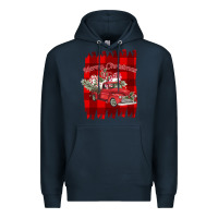 Navy Merry Christmas Y'all Truck Premium Hoodie - Bettercallsaul