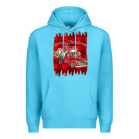 Ocean Blue Merry Christmas Y'all Truck Premium Hoodie - Bettercallsaul