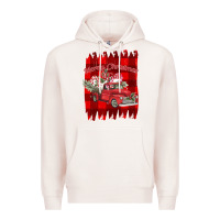 Pale Pink Merry Christmas Y'all Truck Premium Hoodie - Bettercallsaul