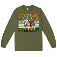 Army Green Just A Girl Who Loves Pig Long Sleeve Tee - LillyAllenDesigns