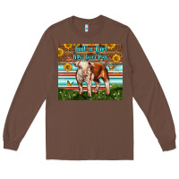 Chestnut Just A Girl Who Loves Pig Long Sleeve Tee - LillyAllenDesigns