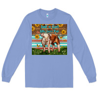 Colony Blue Just A Girl Who Loves Pig Long Sleeve Tee - LillyAllenDesigns