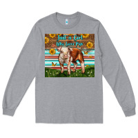 Heather Grey Just A Girl Who Loves Pig Long Sleeve Tee - LillyAllenDesigns
