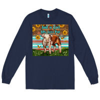 Navy Just A Girl Who Loves Pig Long Sleeve Tee - LillyAllenDesigns