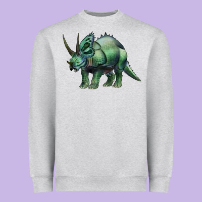 Dinosaur Triceratops Heavyweight Sweatshirt Designed By Artiststas