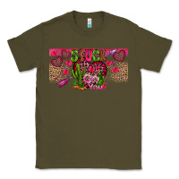 Army Green Stuck On You Classic Tee - CowhideDigitalArt